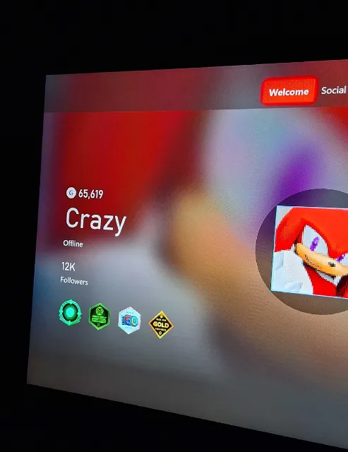 Xbox profile using the gamertag Crazy