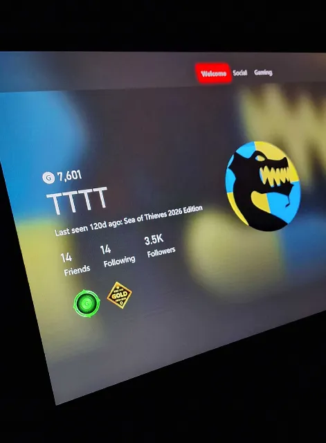 Xbox profile using the gamertag TTTT